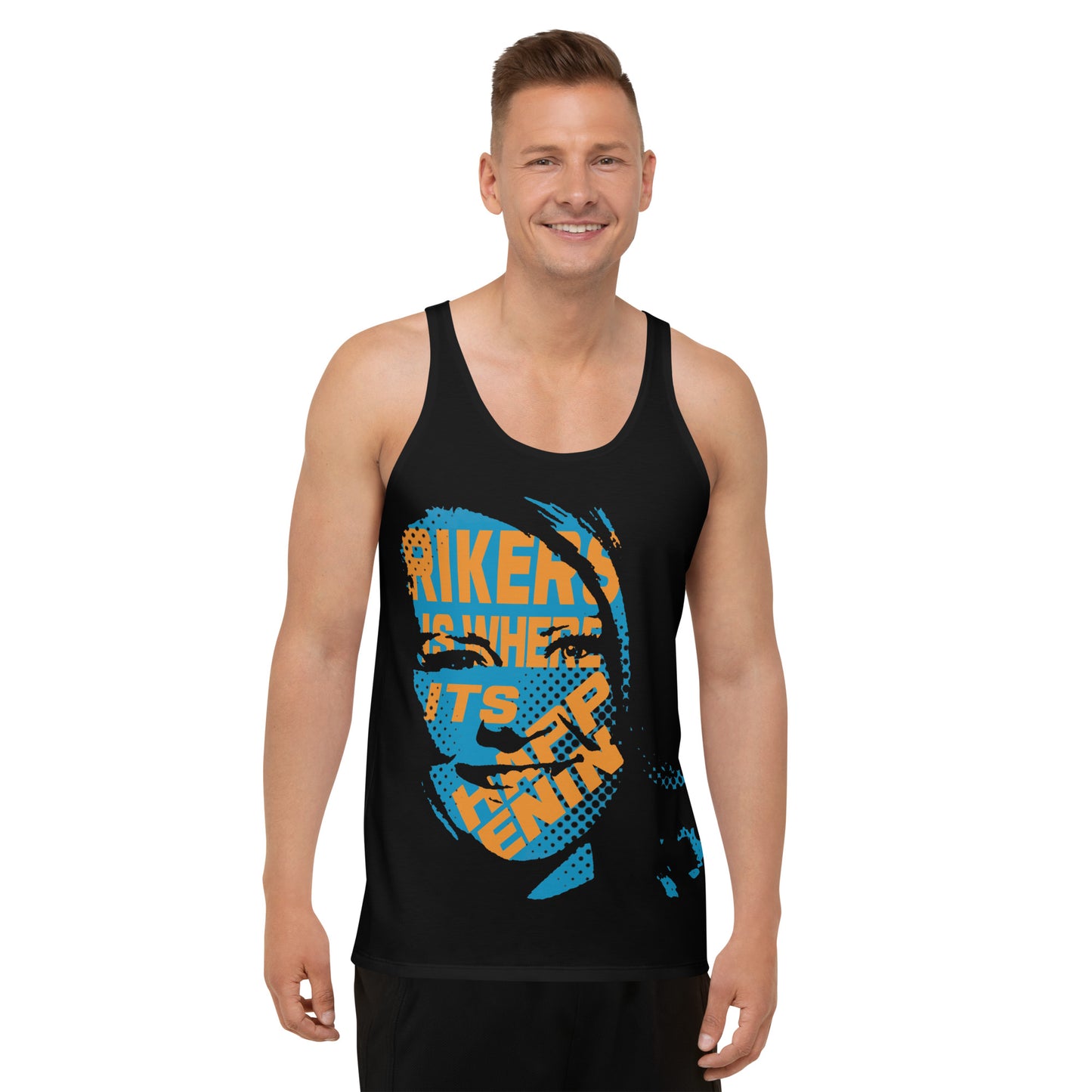 Rikers Is Where It's Happenin Anna Delvey Unisex Tank Top