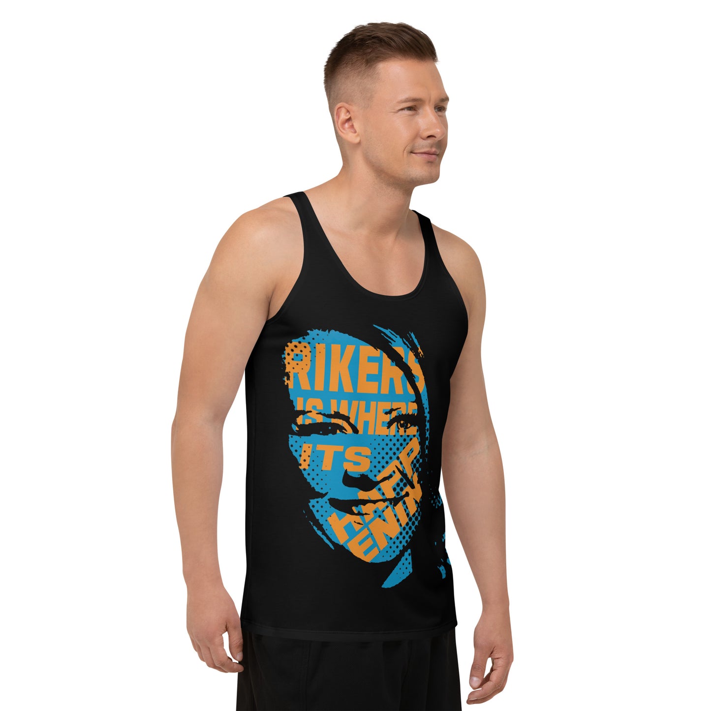 Rikers Is Where It's Happenin Anna Delvey Unisex Tank Top