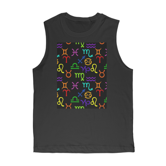 Colorful Zodiac Premium Adult Muscle Top