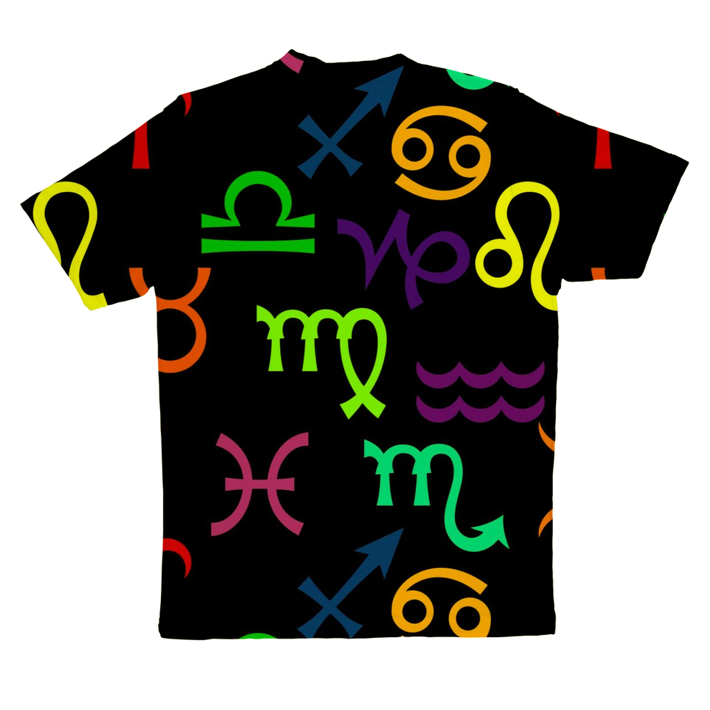 Colorful Zodiac Sublimation Performance Adult T-Shirt