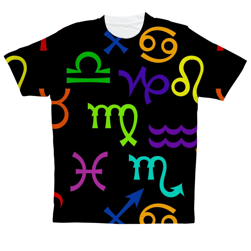 Colorful Zodiac Sublimation Performance Adult T-Shirt