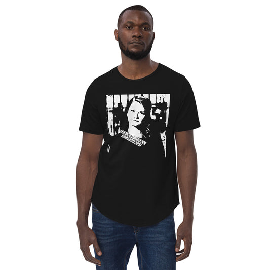 Do You Feel Scammed Anna Delvey Men's Curved Hem T-Shirt