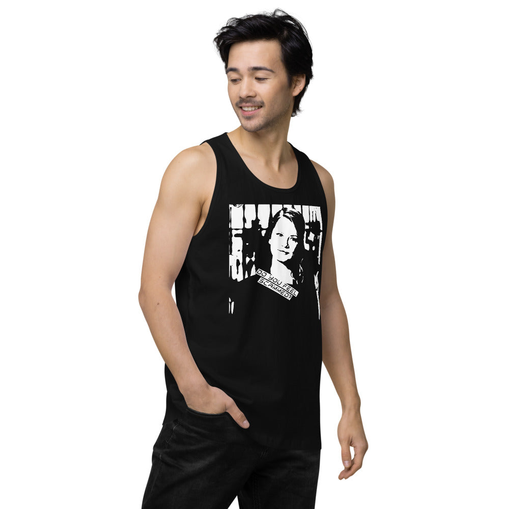 Do You Feel Scammed Anna Delvey Men’s premium tank top