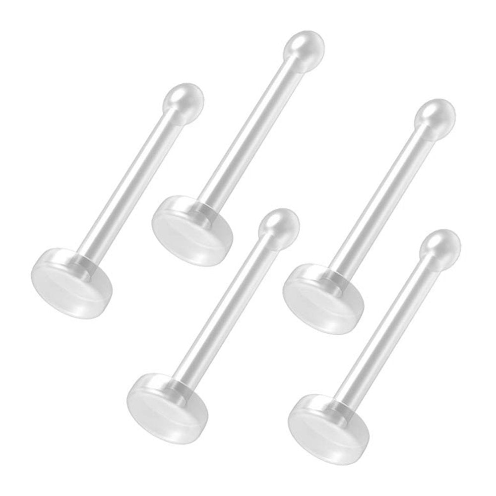 Nostril Bone Stud - Acrylic Clear Retainer - Piercing Jewelry