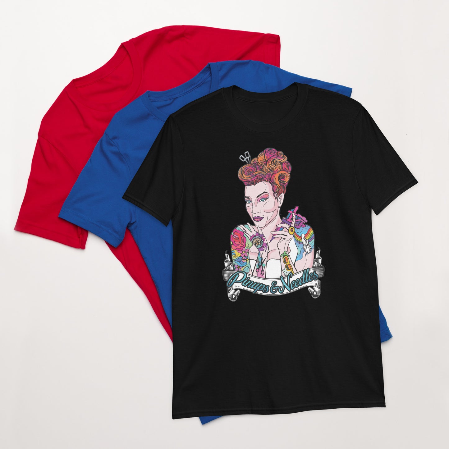 Pinups and Needles 2.0 Short-Sleeve Unisex T-Shirt