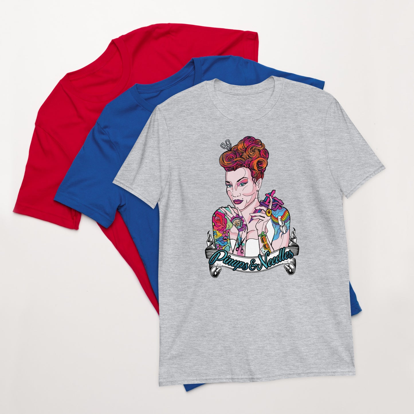 Pinups and Needles 2.0 Short-Sleeve Unisex T-Shirt