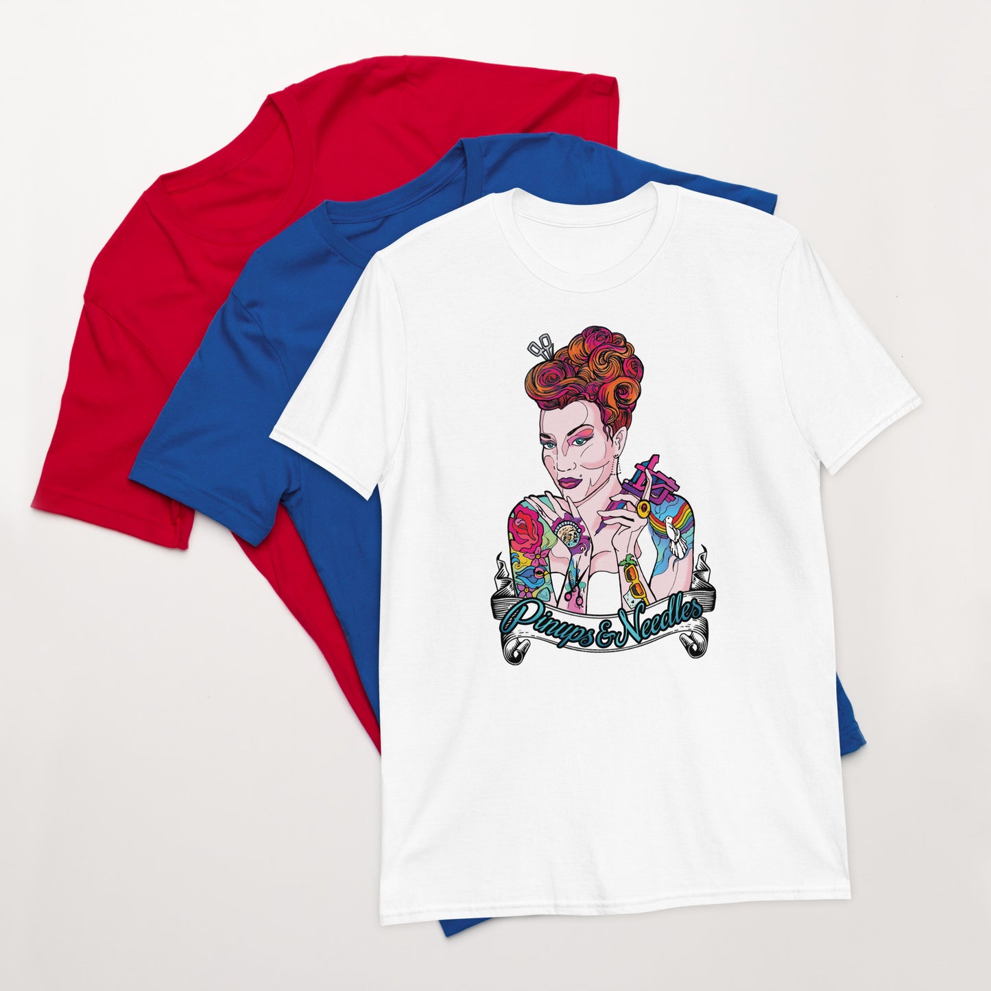 Pinups and Needles 2.0 Short-Sleeve Unisex T-Shirt