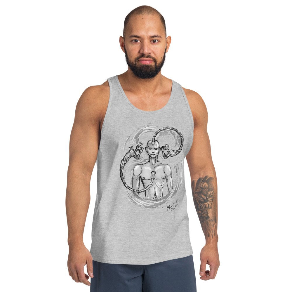 Mind Vs Heart Male Unisex Tank Top