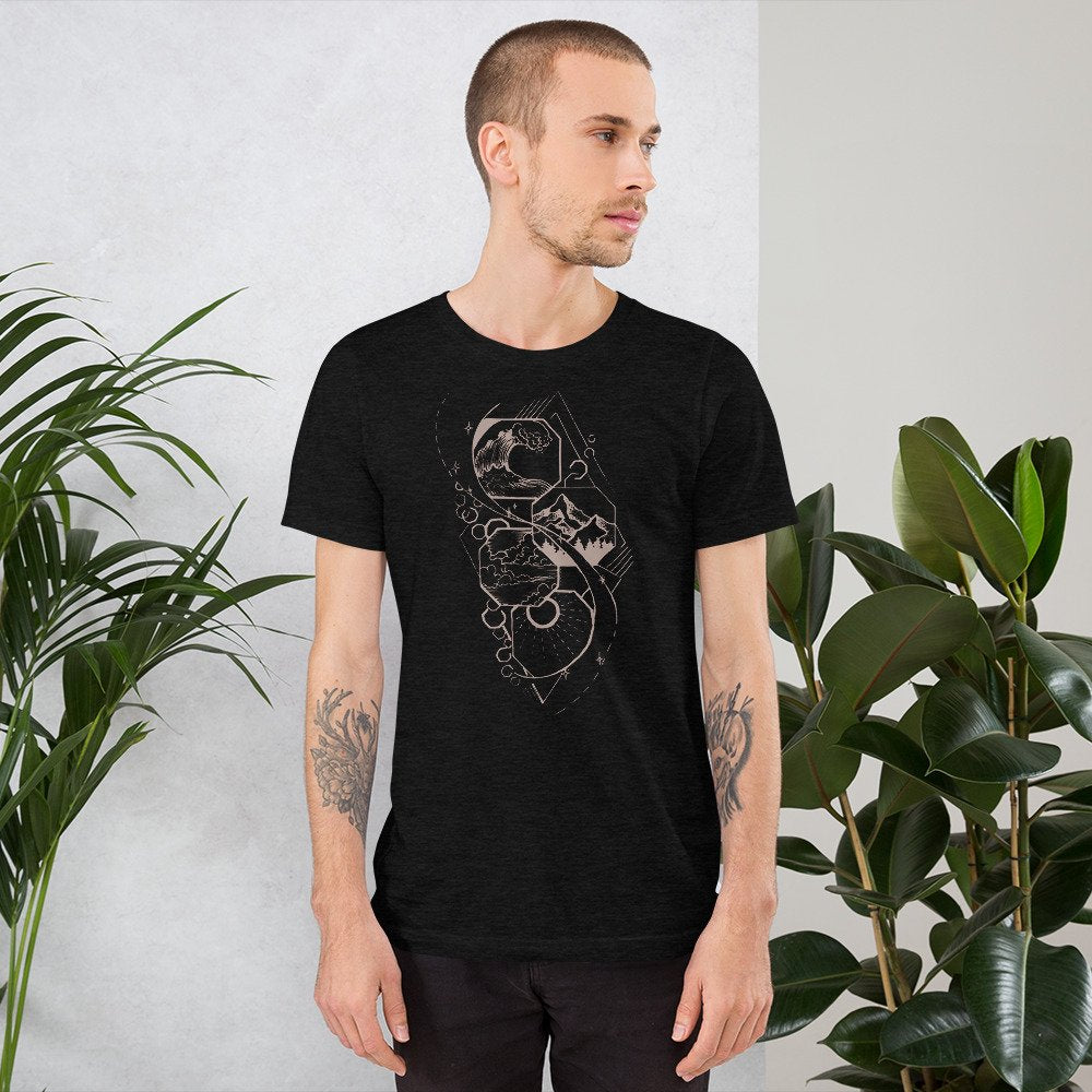 Geometric Elements Short-Sleeve Unisex T-Shirt