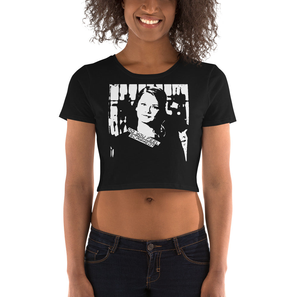 Anna Delvey Do You Feel Scammed - Women’s Crop Tee